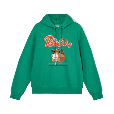 PALLADIUM Classic PLDM Hoodie with Dog Graphic Chive Green 106978-345