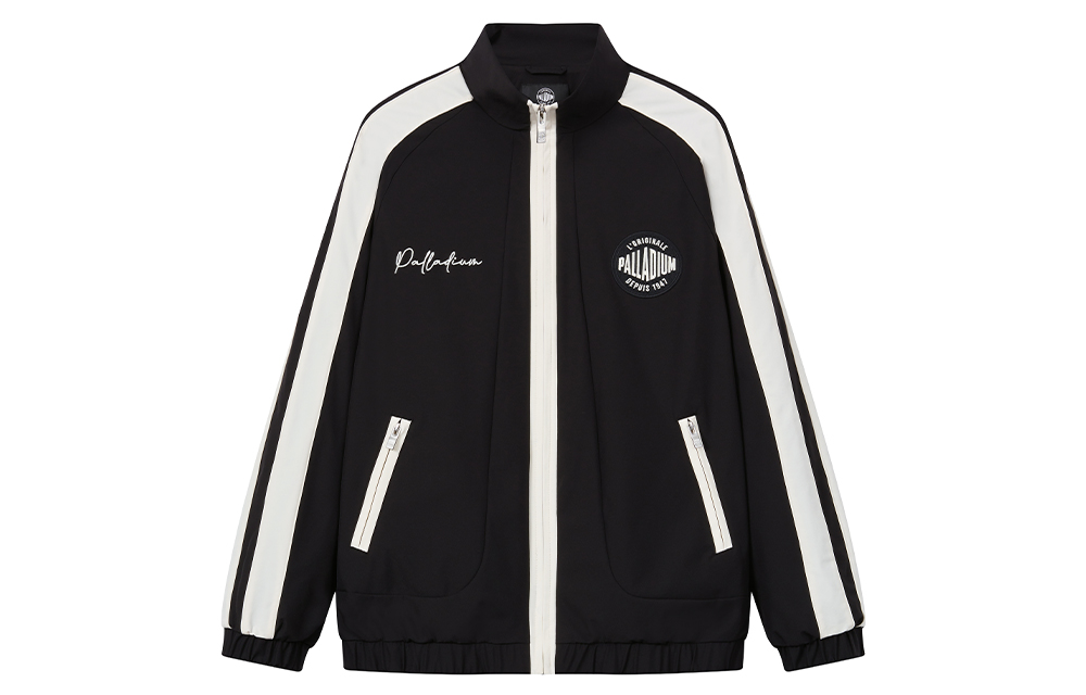 PALLADIUM Colorblock Letter Print Zip-Up Jacket Unisex 109673