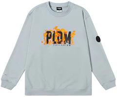 PALLADIUM Crewneck Sweatshirt Letter Print Light Grey 105841-049 PALLADIUM Crewneck Sweatshirt Letter Print Light Grey 105841-049