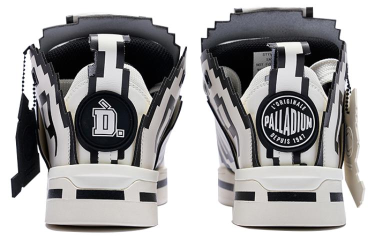Order D.Desirable x Palladium 時尚 休閒 復古 像素鞋 防滑耐磨 低筒 滑板鞋 男款 白黑