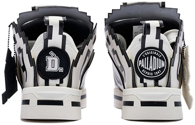 D.Desirable x Palladium 時尚 休閒 復古 像素鞋 防滑耐磨 低筒 滑板鞋 男款 白黑 Order D.Desirable x Palladium 時尚 休閒 復古 像素鞋 防滑耐磨 低筒 滑板鞋 男款 白黑