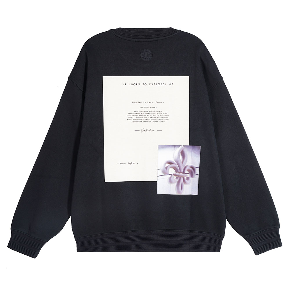 PALLADIUM Graphic Print Casual Loose Fit Crewneck Sweatshirt Unisex 109717-032