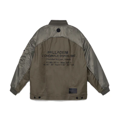PALLADIUM Heritage Olive Green Printed Padded Jacket 107734-367