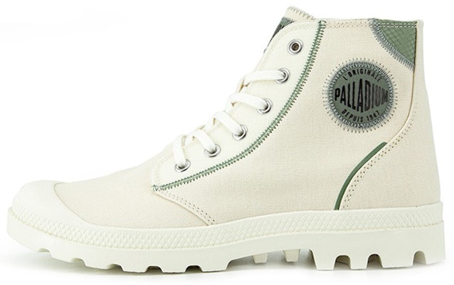 Palladium High-Top Canvas 'Light White Patchwork' 77799-187-M Buy Palladium High-Top Canvas 'Light White Patchwork' 77799-187-M