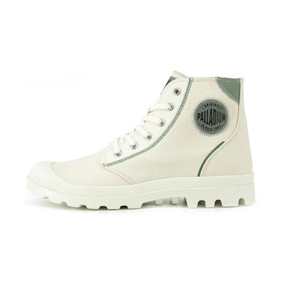 Palladium High-Top Canvas 'Light White Patchwork'