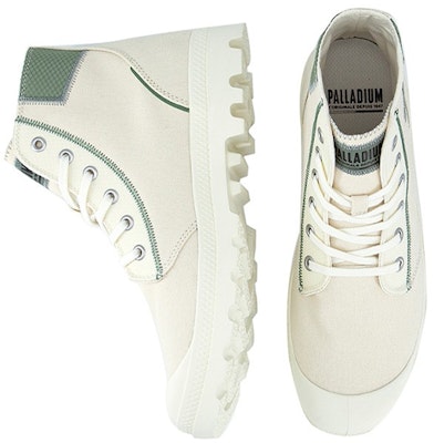 Palladium High-Top Canvas 'Light White Patchwork' 77799-187-M Lookbook Palladium High-Top Canvas 'Light White Patchwork' 77799-187-M