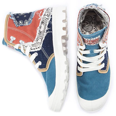 Zapatilla Alta de Lona Palladium 'Mecca Orange' 77306-972-M Lookbook Zapatilla Alta de Lona Palladium 'Mecca Orange' 77306-972-M