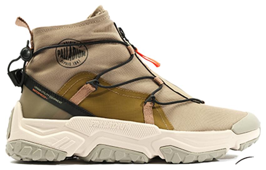 Order Palladium Kasut Tinggi Luar 'Khaki' 77169-297-M