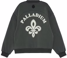 PALLADIUM Iris Embroidered Oversized Hoodie Unisex Black Raven 109201-004 PALLADIUM Iris Embroidered Oversized Hoodie Unisex Black Raven 109201-004