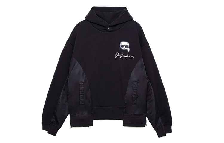 PALLADIUM KARL Cartoon Graphic Hoodie Unisex - Charcoal Black 109236-032