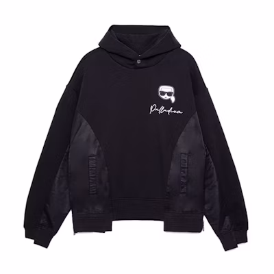 PALLADIUM KARL Cartoon Graphic Hoodie Unisex - Charcoal Black 109236-032
