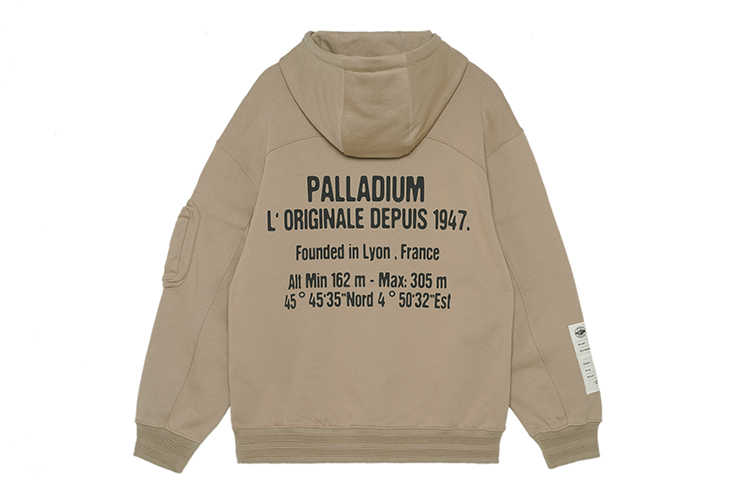 PALLADIUM Letter Print Pullover Hoodie Unisex 108845