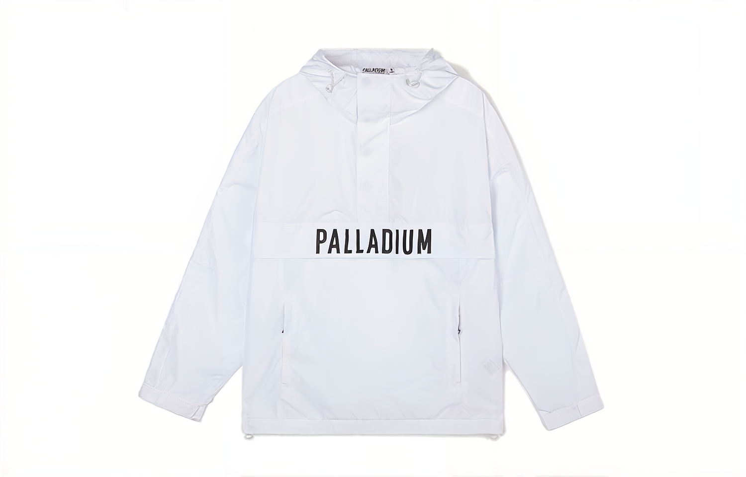 PALLADIUM Lightweight Half-Zip Hoodie Jacket White Wall Color 106676-101