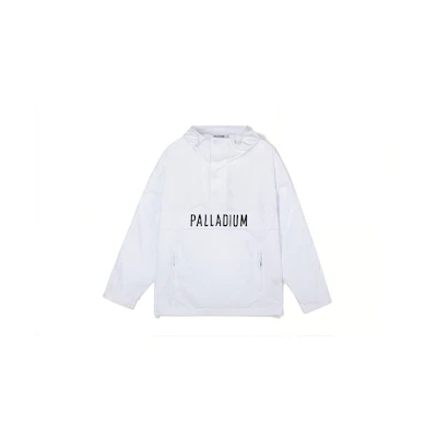 PALLADIUM Lightweight Half-Zip Hoodie Jacket White Wall Color 106676-101