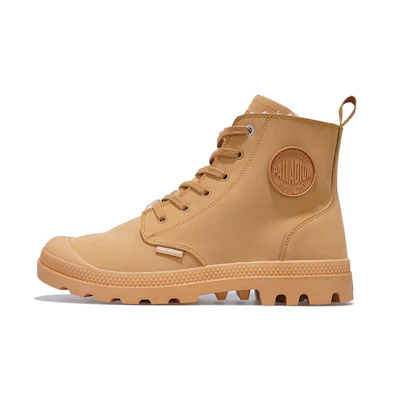 Palladium Mid-Top CMFT-Lined Boots 'Wheat Yellow'