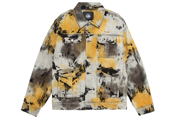 PALLADIUM Modern Camouflage Print Denim Jacket Unisex Long Sleeve - Camo 177370-916