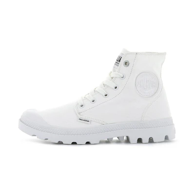 Palladium Mono Chrome High-Top Canvas 'Ivy White'