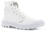 Lookbook Palladium Mono Chrome Kanvas Tinggi 'Ivy White' 73089-116-M