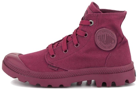 Palladium Mono Chrome High-Top Canvas Sneaker 'Merah'. 73089-650-M Buy Palladium Mono Chrome High-Top Canvas Sneaker 'Merah'. 73089-650-M