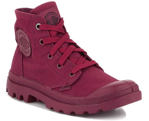 Zapatillas Altas de Lona Palladium Mono Chrome 'Rojo' 73089-650-M Shop Zapatillas Altas de Lona Palladium Mono Chrome 'Rojo' 73089-650-M
