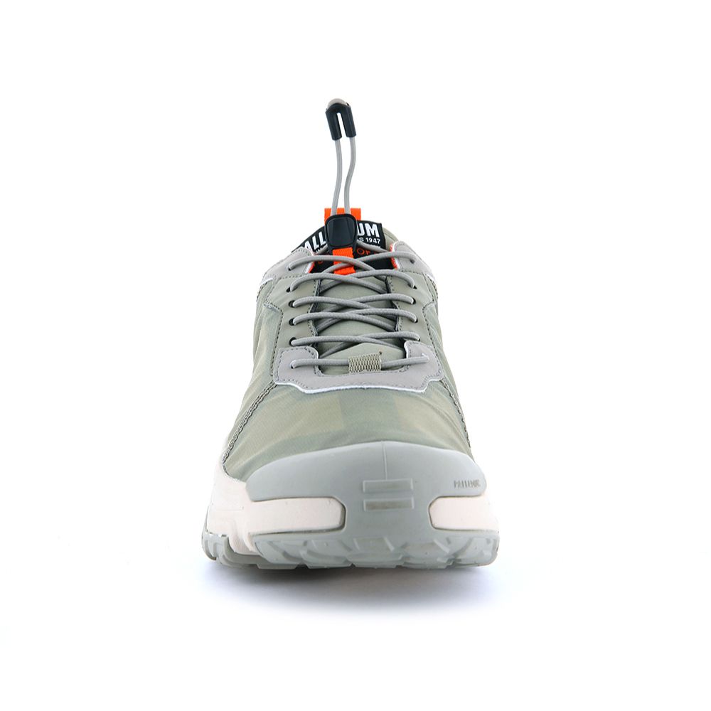 Shop Palladium OFF-GRID LO WP+ Low-Top Waterproof Shoes Desert Gray 77332297