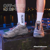 Palladium OFF-GRID LO ZIP WP+ Dusky Green Casual Shoes Dark Green 79112308 Palladium OFF-GRID LO ZIP WP+ Dusky Green Casual Shoes Dark Green 79112308