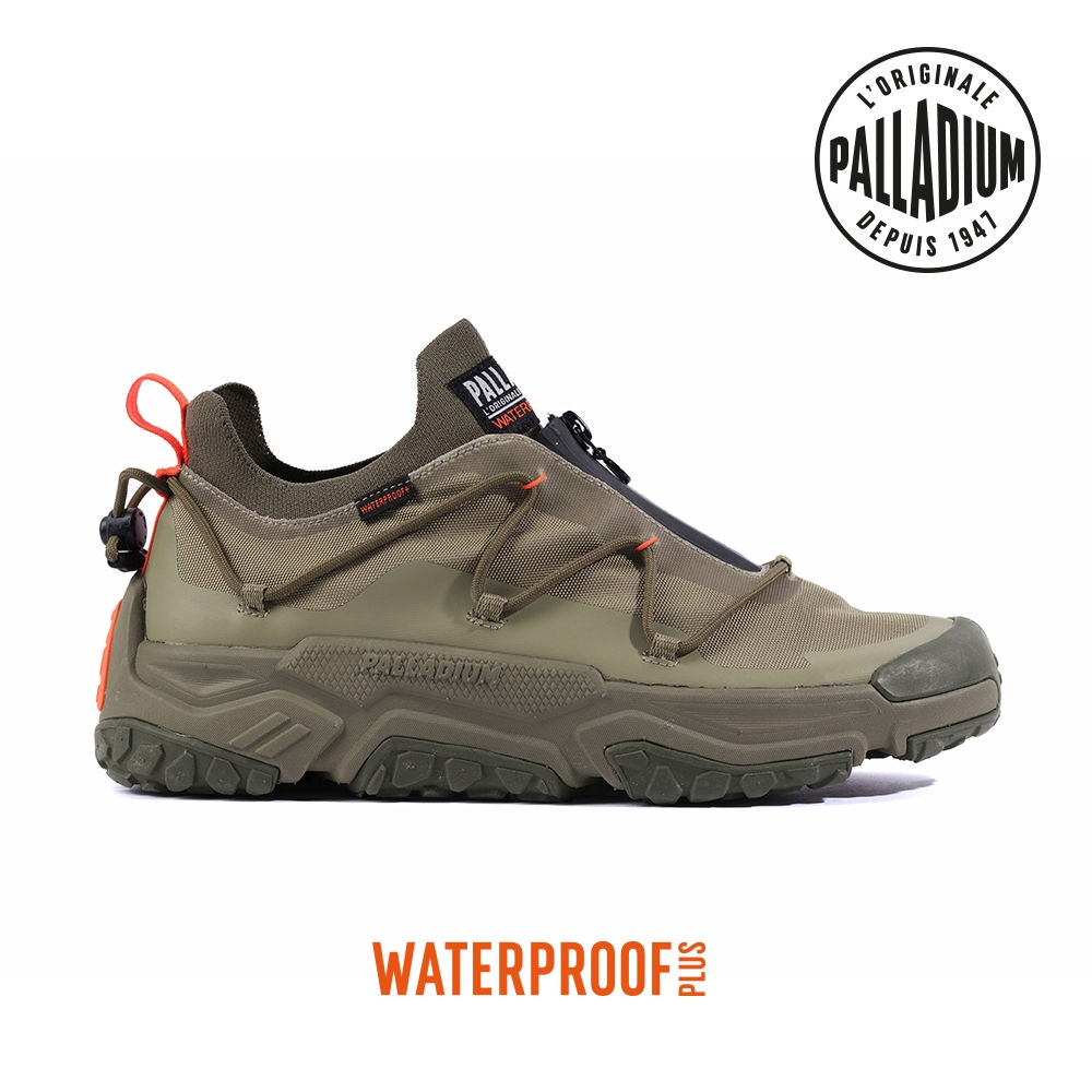 Lookbook Palladium OFF-GRID LO ZIP WP+ Dusky Green Casual Shoes Dark Green 79112308