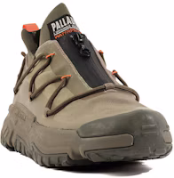 Shop Palladium OFF-GRID LO ZIP WP+ Dusky Green Casual Shoes Dark Green 79112308