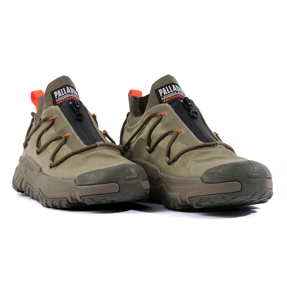 Cheap Palladium OFF-GRID LO ZIP WP+ Dusky Green Casual Shoes Dark Green 79112308