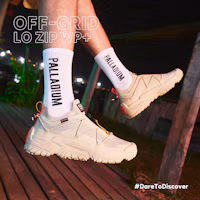 Palladium OFF-GRID LO ZIP WP+ Safari Beige Casual Shoes Men/Women Cream Tea 79112215 Palladium OFF-GRID LO ZIP WP+ Safari Beige Casual Shoes Men/Women Cream Tea 79112215