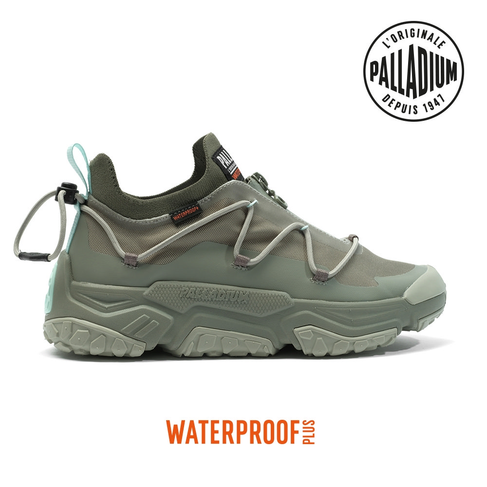 Palladium OFF-GRID LO ZIP WP+ Vetiver Casual Shoes Gray Green 79112339