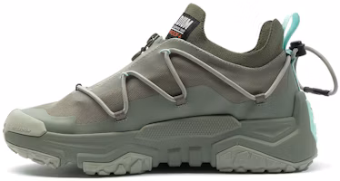 Shop Palladium OFF-GRID LO ZIP WP+ Vetiver Casual Shoes Gray Green 79112339