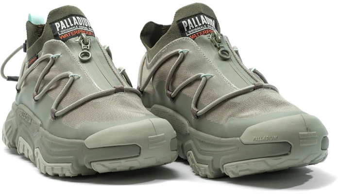Palladium OFF-GRID LO ZIP WP+ Zapatos Casual Gris Verde Vetiver 79112339 Details for Palladium OFF-GRID LO ZIP WP+ Zapatos Casual Gris Verde Vetiver 79112339