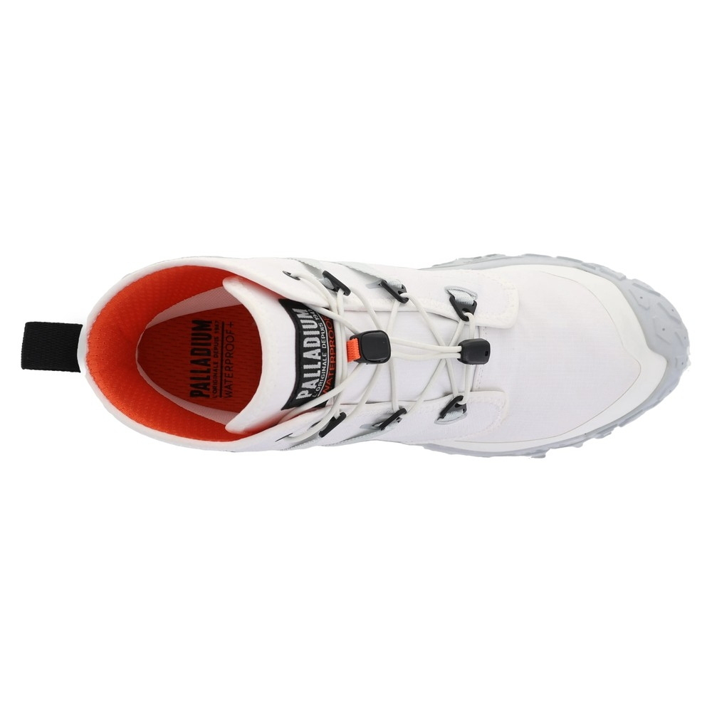 Sizing Palladium Offbound Hi WP+ Star White Kasut Kasual Putih 74803116