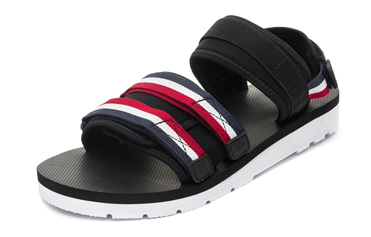 Lookbook Palladium Outdoorsy 'Magic Tape Black Outdoor Open-Toe Flat Sports Sandals' 75652-959-M