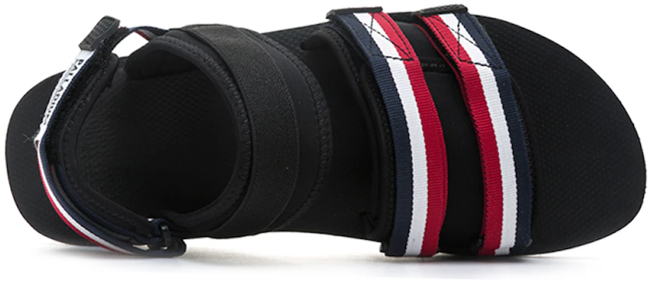Palladium Outdoorsy 'Magic Tape Black Outdoor Open-Toe Flat Sports Sandals' 75652-959-M Shop Palladium Outdoorsy 'Magic Tape Black Outdoor Open-Toe Flat Sports Sandals' 75652-959-M