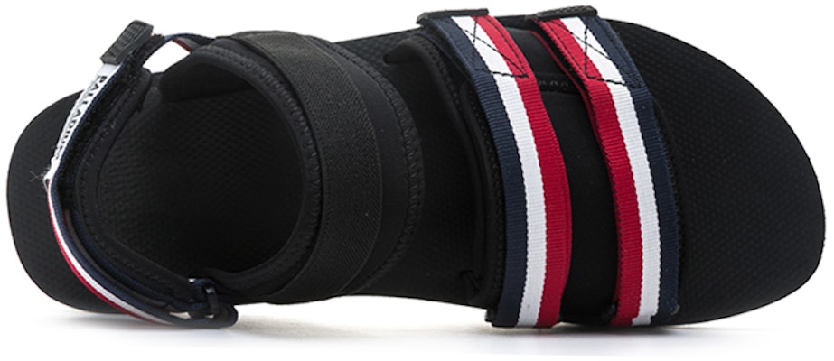 Palladium Outdoorsy 'Magic Tape Black Outdoor Open-Toe Flat Sports Sandals' 75652-959-M Shop Palladium Outdoorsy 'Magic Tape Black Outdoor Open-Toe Flat Sports Sandals' 75652-959-M