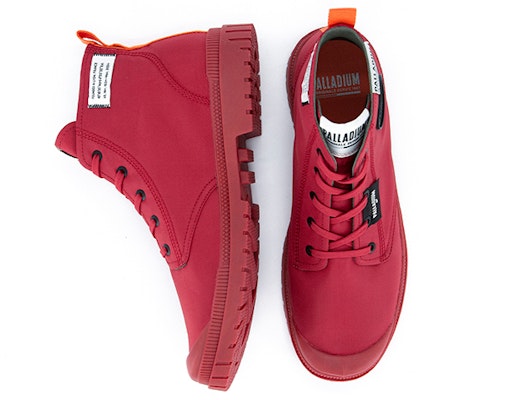 Palladium Overlab High-Top Canvas 'Dark Red' 77371-614-M Shop Palladium Overlab High-Top Canvas 'Dark Red' 77371-614-M