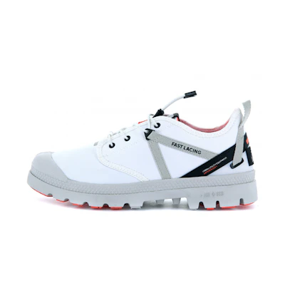 Palladium Ox Travel Lite+ WP+ 'White Low-Top Canvas'