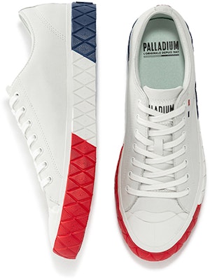 Palladium Palla Ace Bendera 'Street Dance Low-Top Kanvas Putih Biru Merah' 77449-116-M Shop Palladium Palla Ace Bendera 'Street Dance Low-Top Kanvas Putih Biru Merah' 77449-116-M