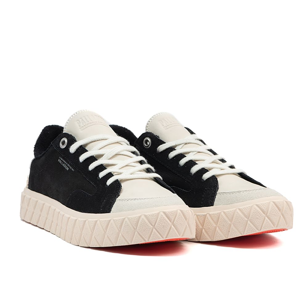 Lookbook Palladium Palla Ace Lo Mix 黑色/奶油休閒鞋 74323016