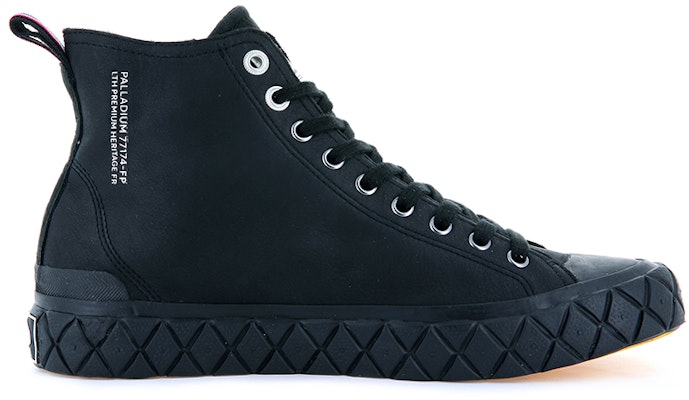 Palladium Palla Ace Mid Leather 'Black Canvas High-Top' 77174-010-M Order Palladium Palla Ace Mid Leather 'Black Canvas High-Top' 77174-010-M