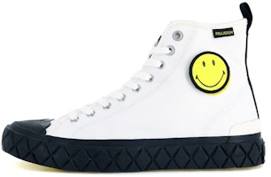 Palladium Palla Ace Smiley Mid 'White Smiley' 77177-116-M Palladium Palla Ace Smiley Mid 'White Smiley' 77177-116-M