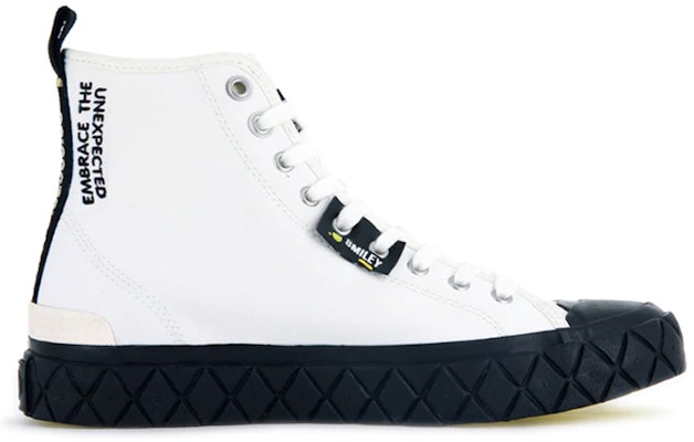 Palladium Palla Ace Smiley Mid 'White Smiley' 77177-116-M Order Palladium Palla Ace Smiley Mid 'White Smiley' 77177-116-M