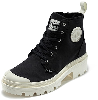 Palladium Pallabase Twill 'High-Top Thick Sole Black Canvas' 96907-030-M Order Palladium Pallabase Twill 'High-Top Thick Sole Black Canvas' 96907-030-M