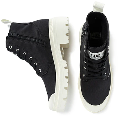 Palladium Pallabase Twill 'Tinggi Tapak Tebal Kanvas Hitam' 96907-030-M Shop Palladium Pallabase Twill 'Tinggi Tapak Tebal Kanvas Hitam' 96907-030-M
