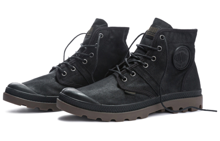 Lookbook Palladium Pallabrous High 'Hitam' Sepatu 75535-046-M