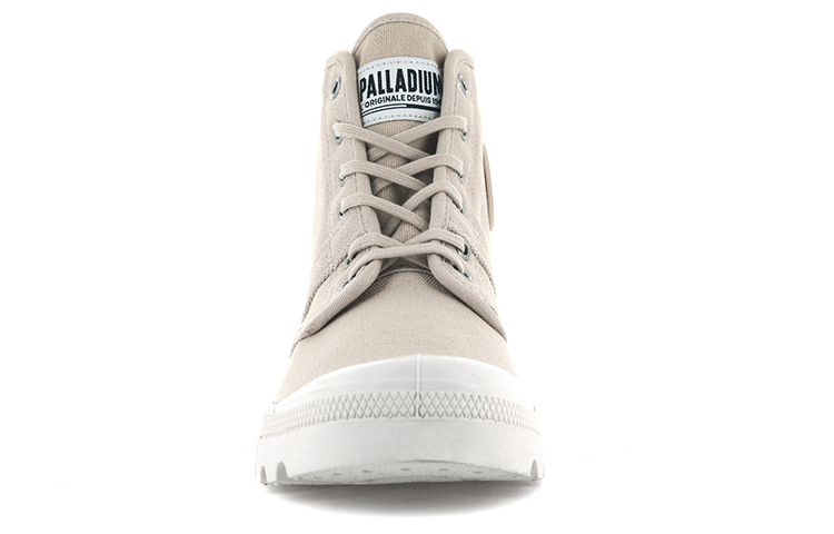 Shop Palladium Pallabrousse 高筒帆布鞋 淺褐色