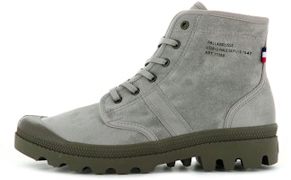 Palladium Pallabrousse Legion Wax 'Grey High-Top Outdoor' 77188-297-M Palladium Pallabrousse Legion Wax 'Grey High-Top Outdoor' 77188-297-M
