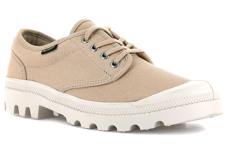 Lookbook Palladium Pallabrousse Oxford 'Khaki' Lelaki Biasa Kanvas Sneaker 00068-274-M